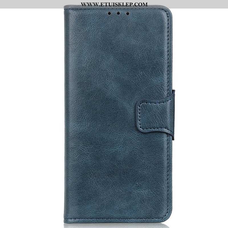 Etui Folio do Xiaomi Redmi Note 11 / 11S Dwustronne Zapięcie Z Efektem Skóry